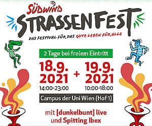 Zwei Tage, zwei Bühnen, 2-G: Südwind präsentiert finales Programm für Straßenfest 2021